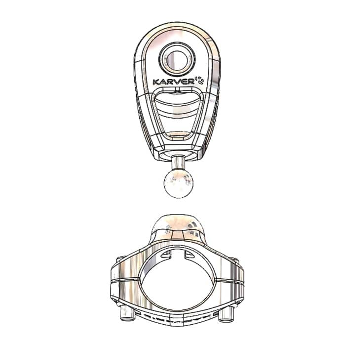 Karver KBS10 Articulated Stanchion Stainless Steel Block