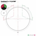 Lopolight 2nm Combined Sidelight + 2nm 360° White, 6m cable