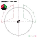 Lopolight 2nm Combined sidelights w/2.5 meter cable