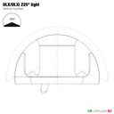 Lopolight 2nm Masthead + 6W Decklight, silver anodized - 15 m cable 