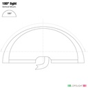 Lopolight 2nm 180° White w/0.7m Cable
