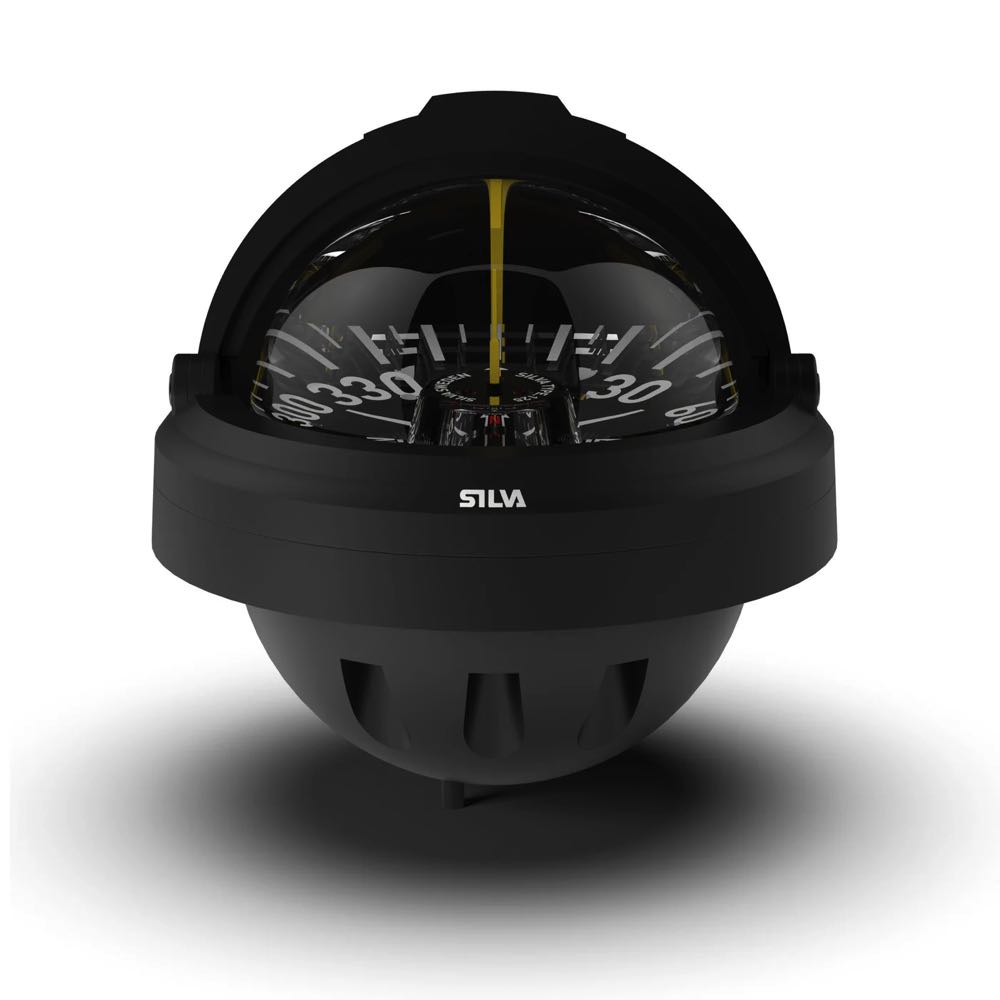 Silva Compass 125FTC Pacific Black with Compensator, Southern Hemisphere