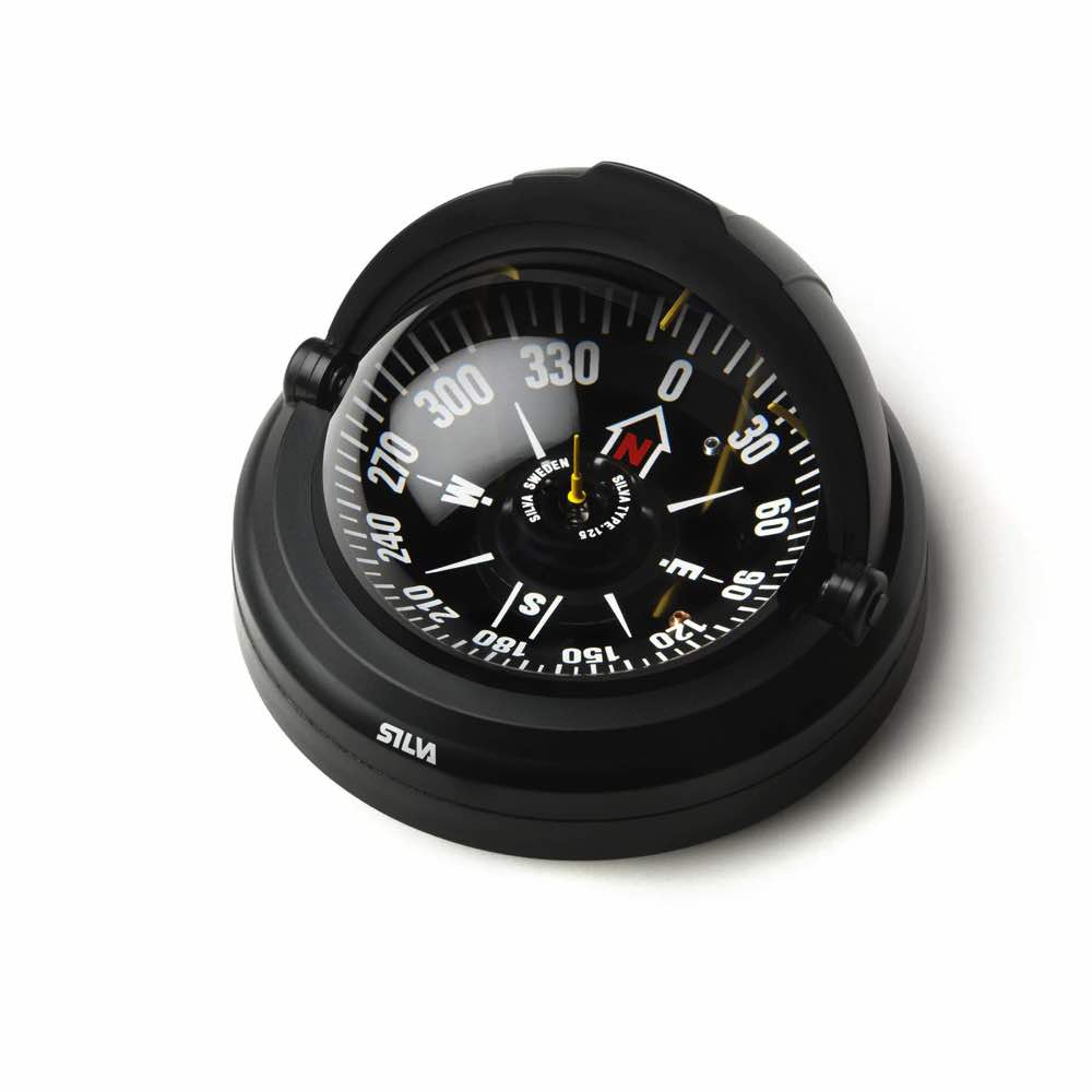 Silva Compass 125FTC Pacific Black with Compensator, Southern Hemisphere
