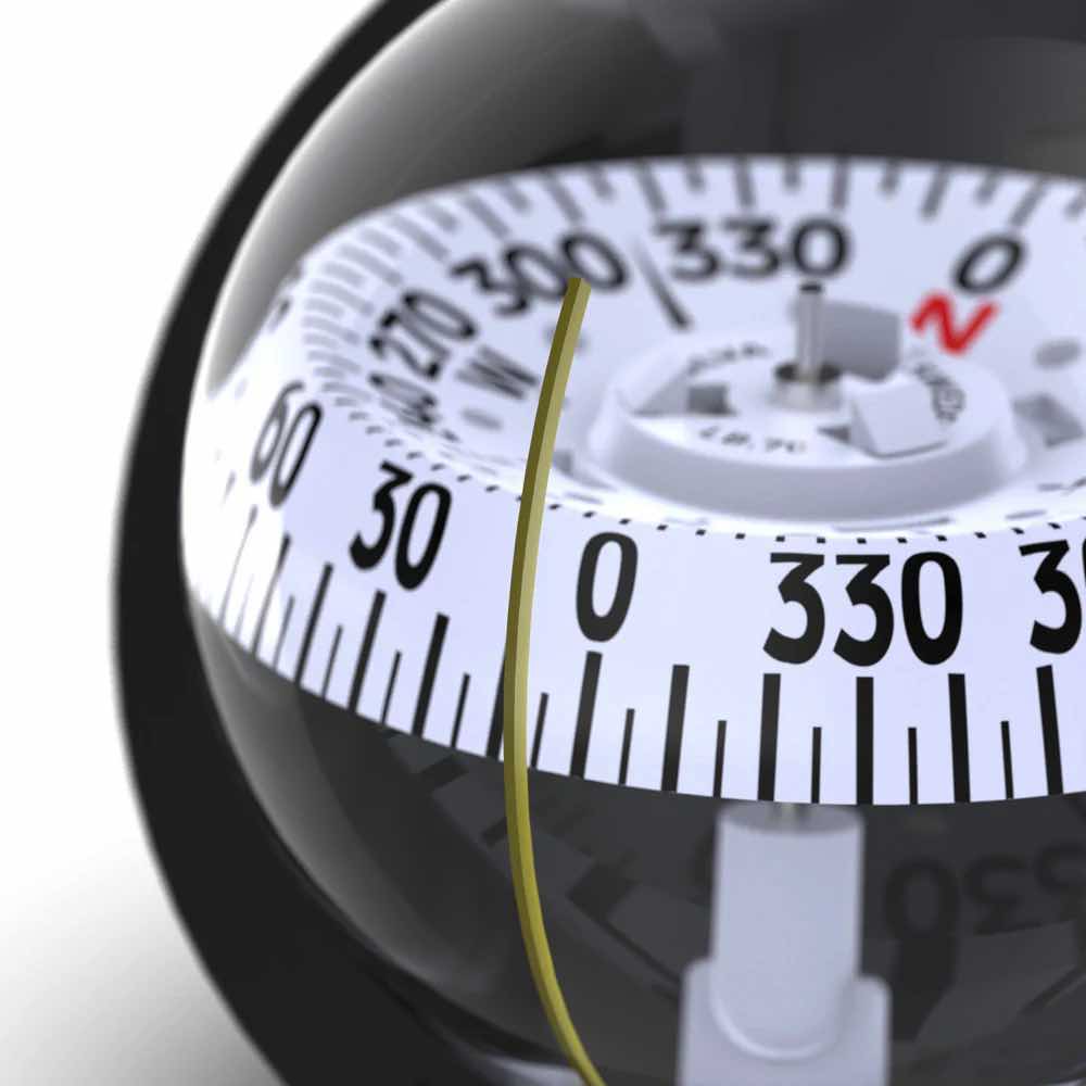 Silva Hand bearing compass 70UNE White with light and holder