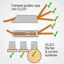 Clamcleat Midi With Integral Fairlead