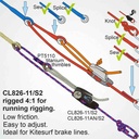 Clamcleat CL826-11/S2 Aero Base With CL211 MK2 Rope Cleat for 4-6mm Lines (copy)