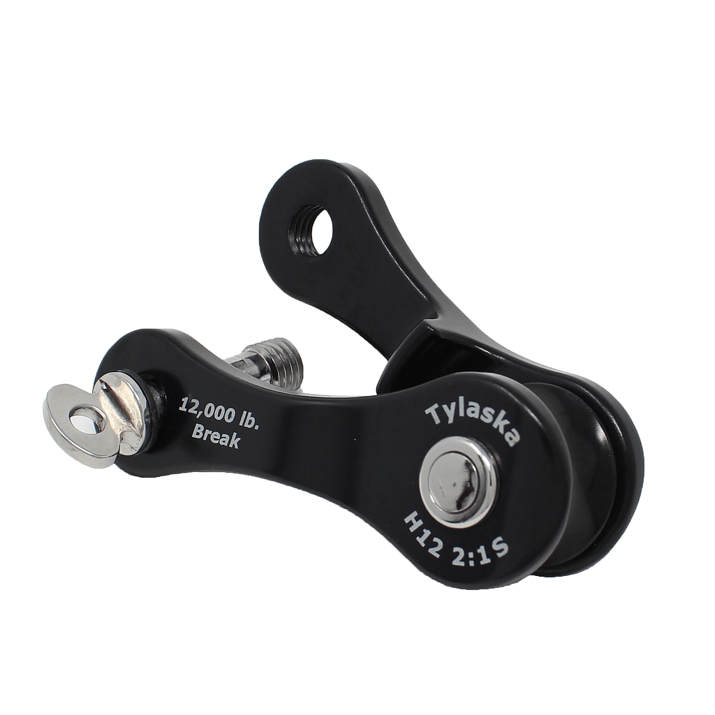 Tylaska H12 Manille de drisse 2:1 fendue en aluminium