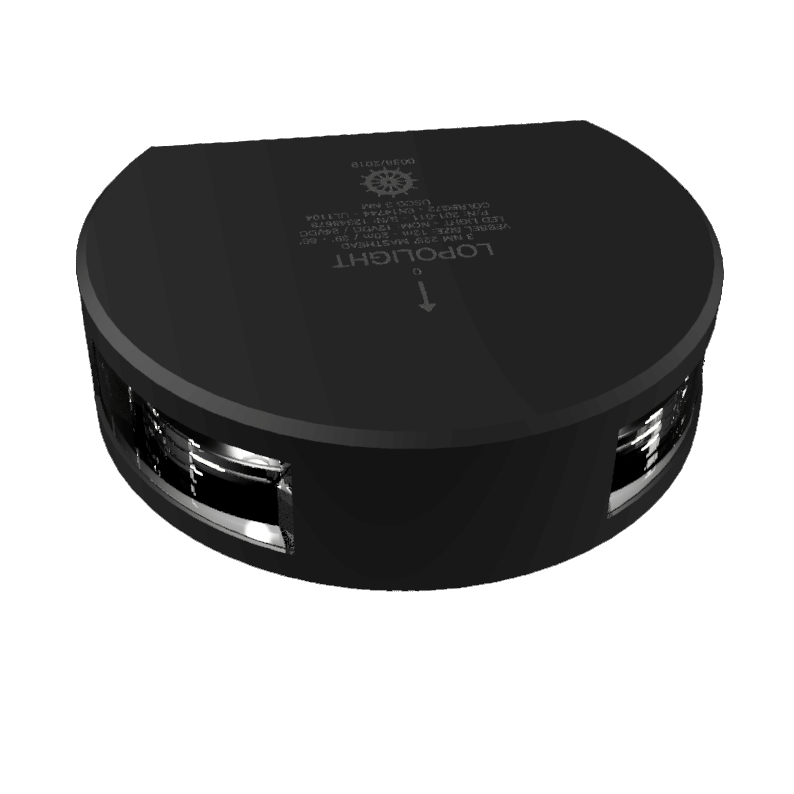 Lopolight 3nm fanale di testa d'albero, nero anodizzato