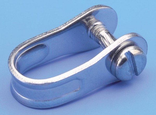 Bainbridge RFR Grillete plano con pasador roscado, 24 x 10mm 
