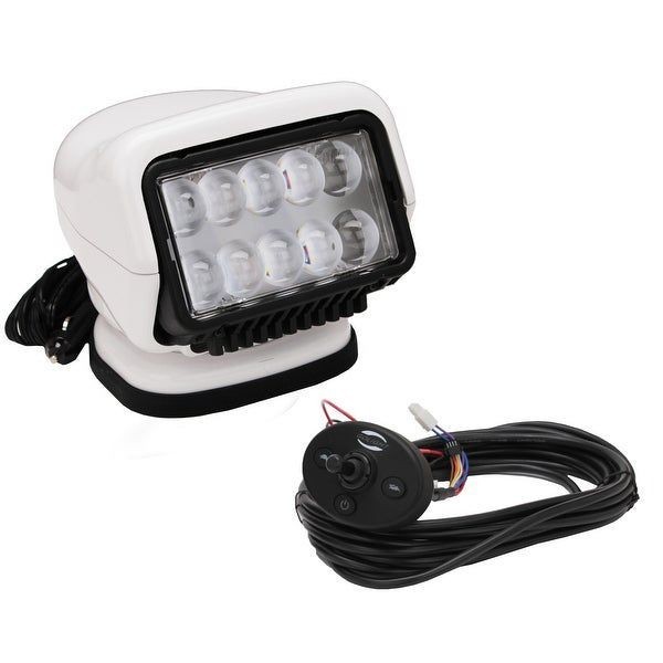 Projecteur de recherche Golight 12V avec joystick et câble L=20 pieds blanc