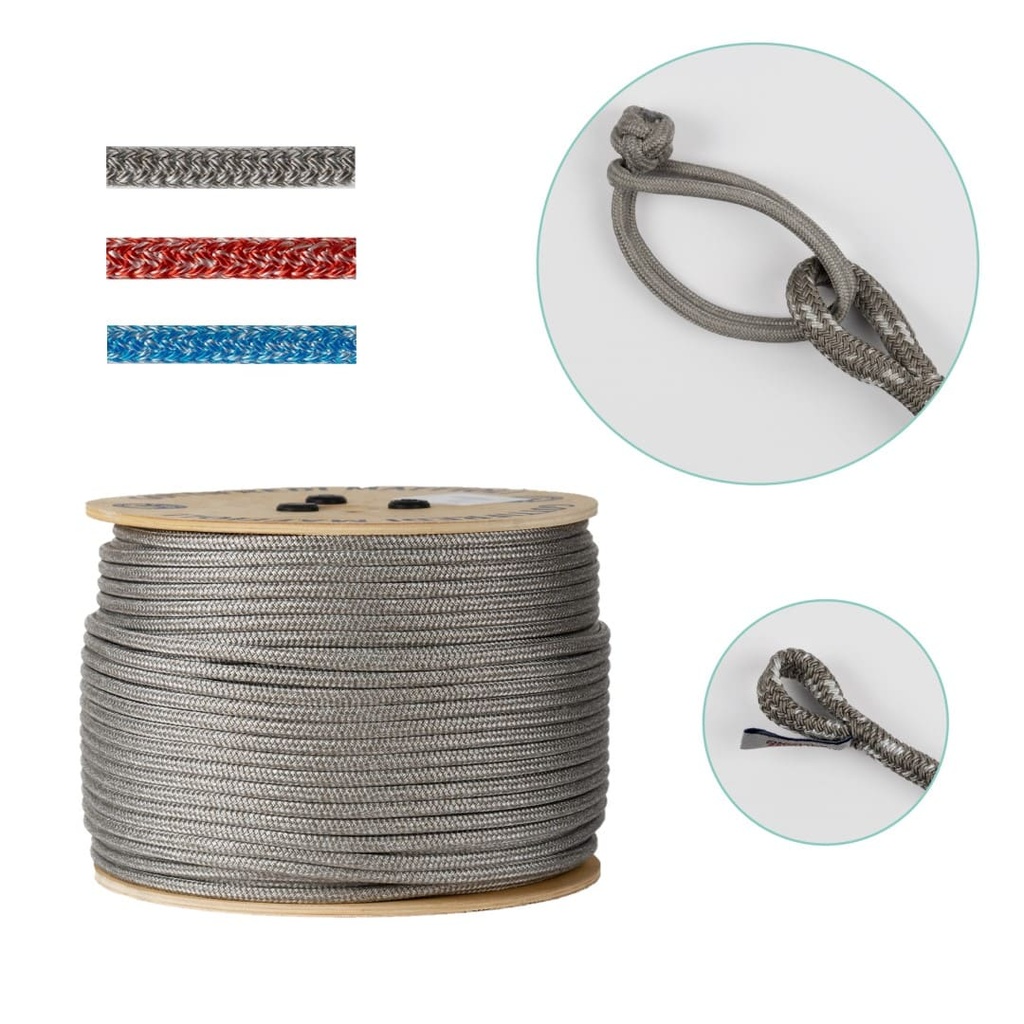 Drisse de grand-voile 12mm x 35m Gottifredi Maffioli Powersprint cordage de voile pré-épissé