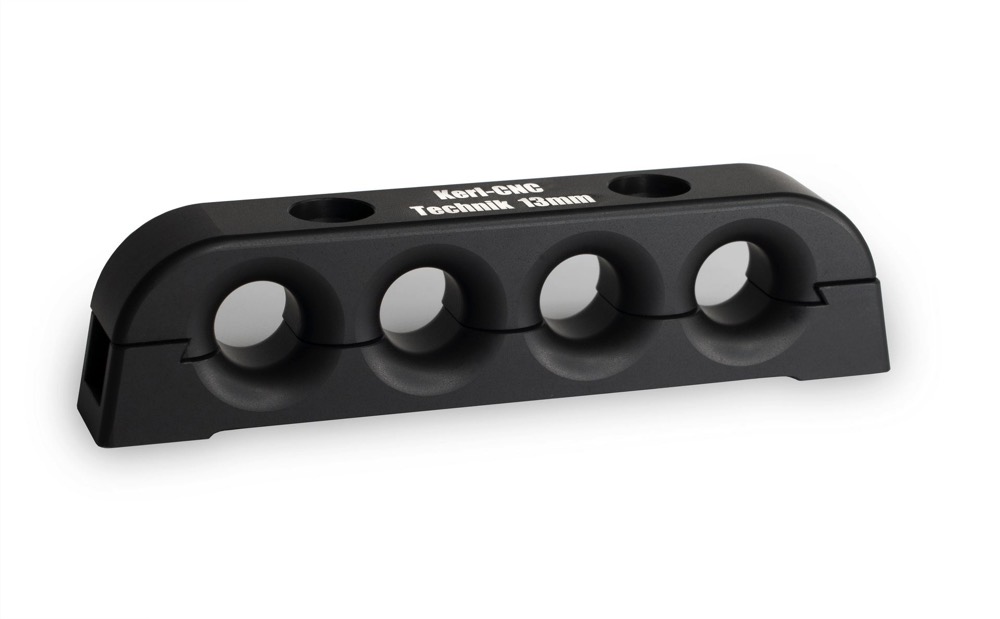Kerl CNC Pasacabos cuádruple 13mm - Abierto
