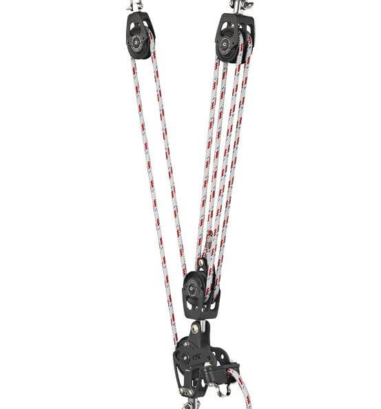 Antal Mainsheet Tackle 6:1 - Complete, Sheaves 75 & 60