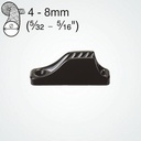 Clamcleat CL209 Midi Mordaza de nylon para cabos de 4-8mm