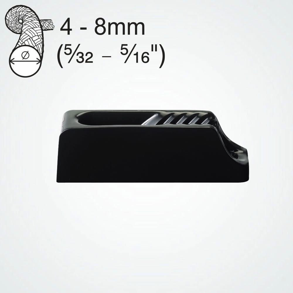 Clamcleat CL231 Midi Nylon Rope Cleat With Integral Fairlead for 4-8mm Lines
