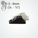 Clamcleat CL204 Mini Strozzatore in nylon per cime da 3-6mm
