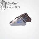 Clamcleat CL222 Racing Mini Strozzatore in alluminio per cime da 3-6mm