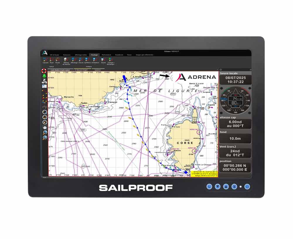 SailProof Écran marine 13.3" - Écran tactile étanche IP67