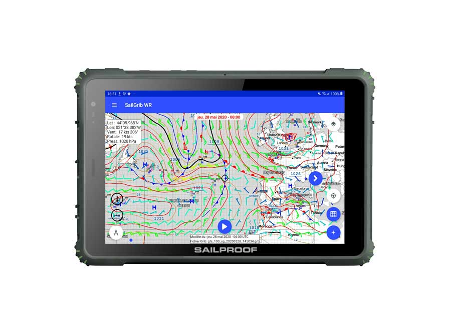SailProof Rugged 10" Tablette de voile durcie - 5G