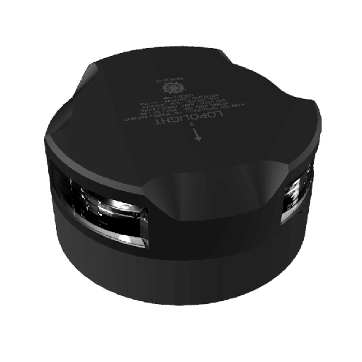 [LL-201-021-FB-B] Lopolight 3NM Feu de mât/poupe/mouillage, noir (bateaux à moteur)