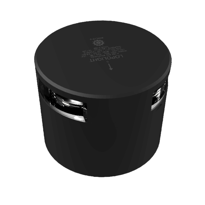 [LL-301-011KL-B] Lopolight 5nm luz de tope montaje horizontal, negro base aluminio CD/CS