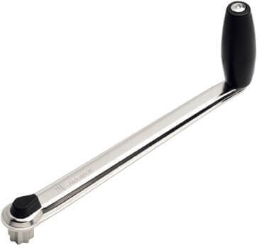 [R-RA507298] Manivela de winche Andersen - 254mm, con bloqueo, empuñadura simple, inoxidable