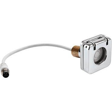 [R-RA866020] Andersen Pulsador - Compact - Retroiluminación LED - Acero inoxidable con orificio para dedo