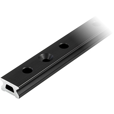 [R-RC1220-1.0] Ronstan Serie 22 Binario, Nero, 996 mm fori fissaggio M6 svasati. Interasse=100mm Interasse fori di arresto=50mm