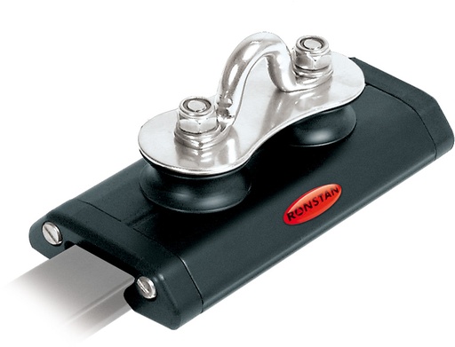 [R-RC12210] Chariot de rail de grand-voile Ronstan Série 22, 125mm, 2 poulies de commande