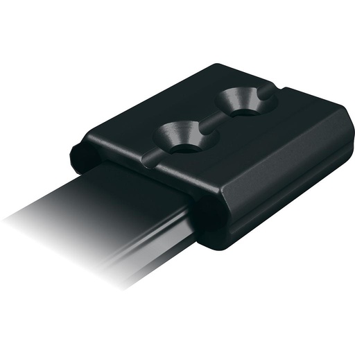 [R-RC12281] Ronstan Serie 22 Finecorsa, lega, 48mm x 47mm NERO