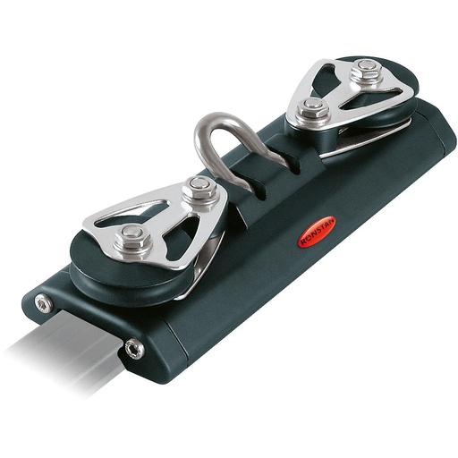 [R-RC13012] Chariot de rail de grand-voile Ronstan Série 30, 225mm, manille, 2 poulies de commande