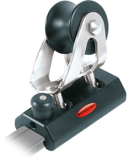 [R-RC51930] Ronstan Série 19 Chariot de génois Sliderod, 82mm, arrêt à poussoir,