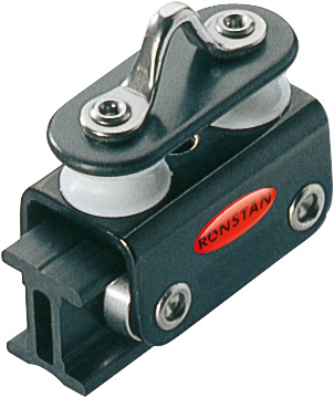 [R-RC61910] Ronstan Series 19 Carrello I-Beam, Pulegge di controllo singole