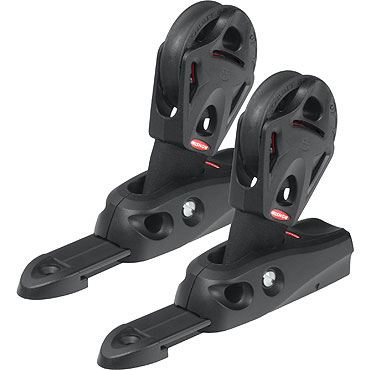 [R-RC72540S] Ronstan S25 T-Track Carro deslizante composite giratorio con polea y carril - Pack de 2