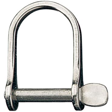 [R-RF1852] Ronstan Manille en D large, Axe 3/16”, L:28mm, W:21mm