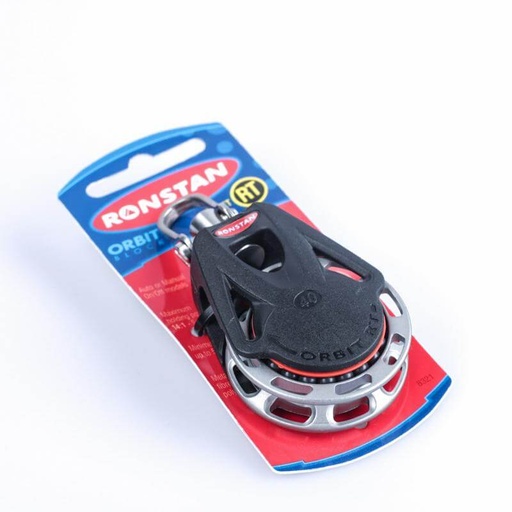 [R-RF46100] Ronstan Series 40 Ball Bearing Ratchet Orbit Block™ - auto, tête à émerillon manille