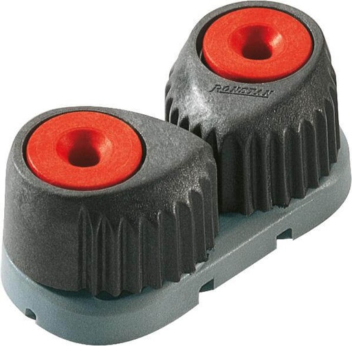 [R-RF5011] Ronstan Strozzascotte a camme T-Cleat rinforzato in fibra - Medium, rosso