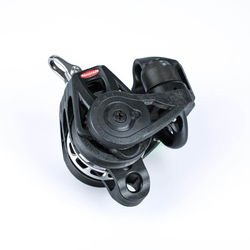 [R-RF56330B] Ronstan Series 55 Poulie Orbit Block™ triple à billes à cliquet - ringot, taquet coinceur