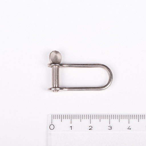 [R-RF621] Ronstan Manille en D longue, Axe 4mm, L:26mm, W:10.3mm