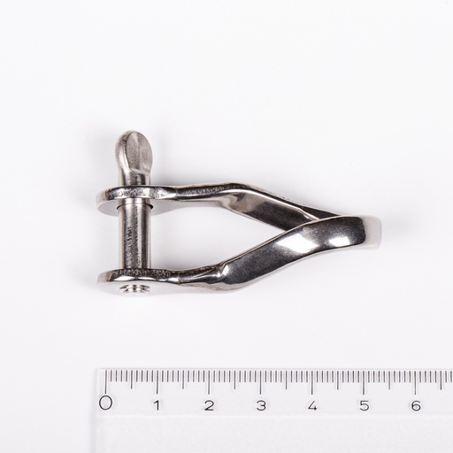 [R-RF629] Ronstan Schäkel, gedreht, Bolzen 1/4”, L:39mm, W:14mm