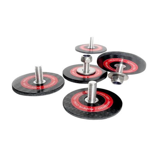 Ropeye Stick-On Bolt - Male/Female, SS316 Padeye