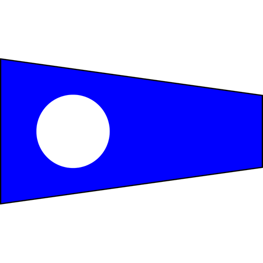 [RL-DVS-02] ForSail Bandiera di segnalazione "2" 30x45cm