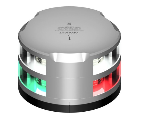 [LL-201-003+012-FB 6M] Lopolight 2nm luz de costado combinada + 2nm 360° blanco, cable de 6m