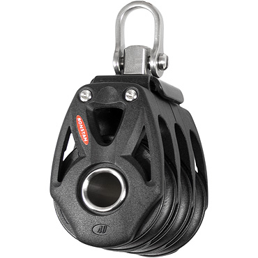 [R-RF48300] Ronstan Series 40 Ball Bearing Orbit Block™ - Triplo, testa con grillo