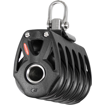 [R-RF48500] Ronstan Series 40 Ball Bearing Orbit Block™ - Quintupolo, testa con grillo
