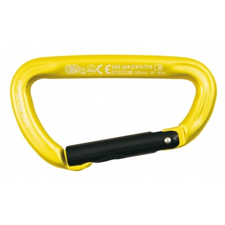 [KG-799CN0400] Kong Mosquetón de aluminio TRAPPER STRAIGHT GATE asimétrico surtido