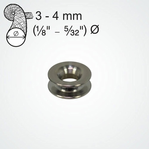 [CC-PT5107] Clamcleat TITAN Guardacabos de alta carga para cabos de 3-4mm