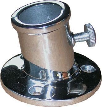 [GT-1181590] ForSail Soporte de asta de bandera montaje en cubierta acero inoxidable para asta de 25mm 