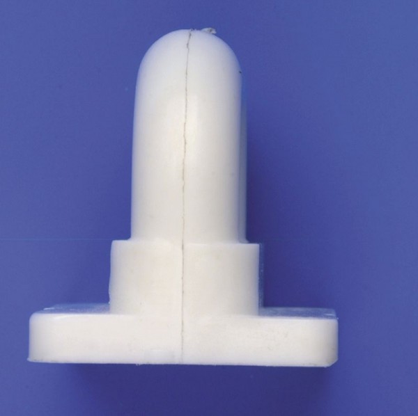 [BA-2030-1] Bainbridge Coulisse de mât (HA89) 15.5 / 6.8 x 30mm NYL Blanc