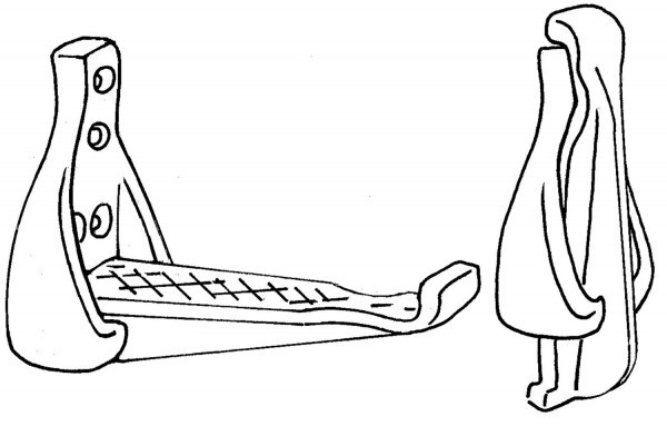 [SE-508-185-03] Seldén Klappbarer Maststeigtritt - ALU (Basisradius 122mm)